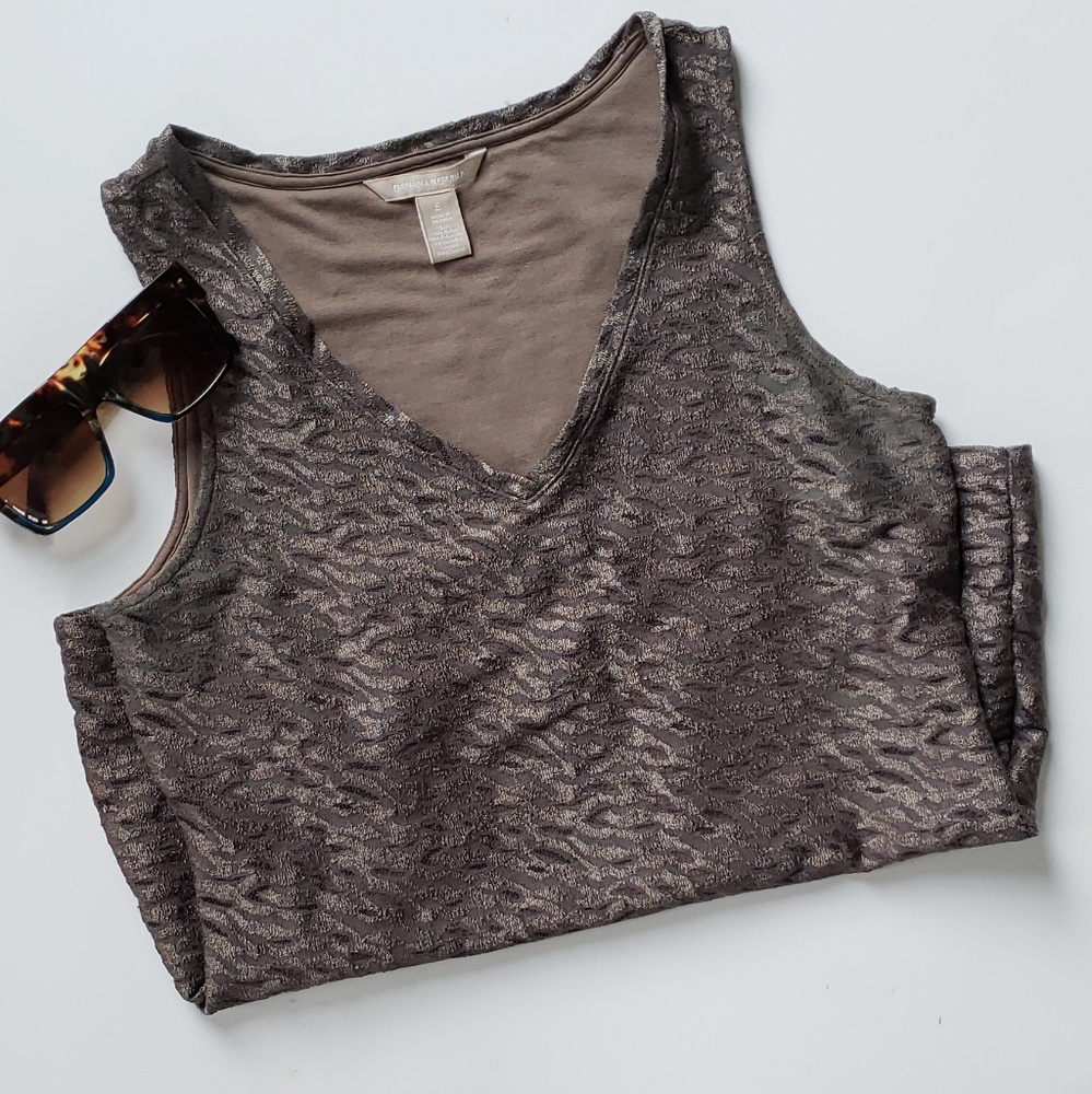 Banana Republic lace leopard tank top small